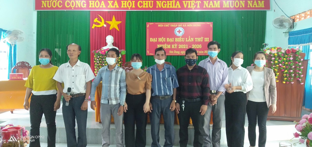 Đại hội đại biểu Hội Chữ Thập đỏ xã Sơn Dung lần thứ III, Nhiệm kỳ 2021-2026