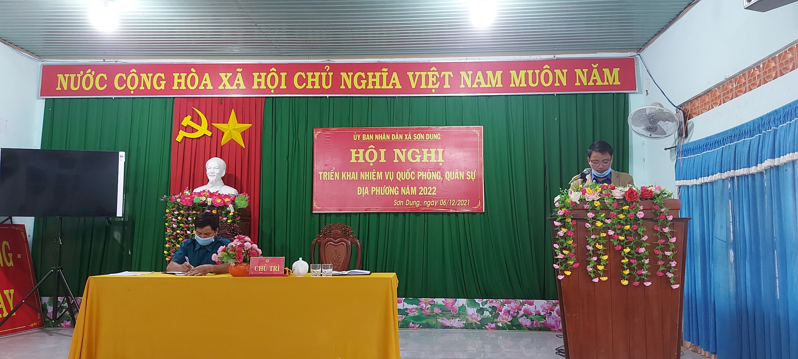 Ngày 06/12/2021, UBND xã Sơn Dung tổ chức Hội nghị triển khai nhiệm vụ quốc phòng, quân sự địa phương năm 2022