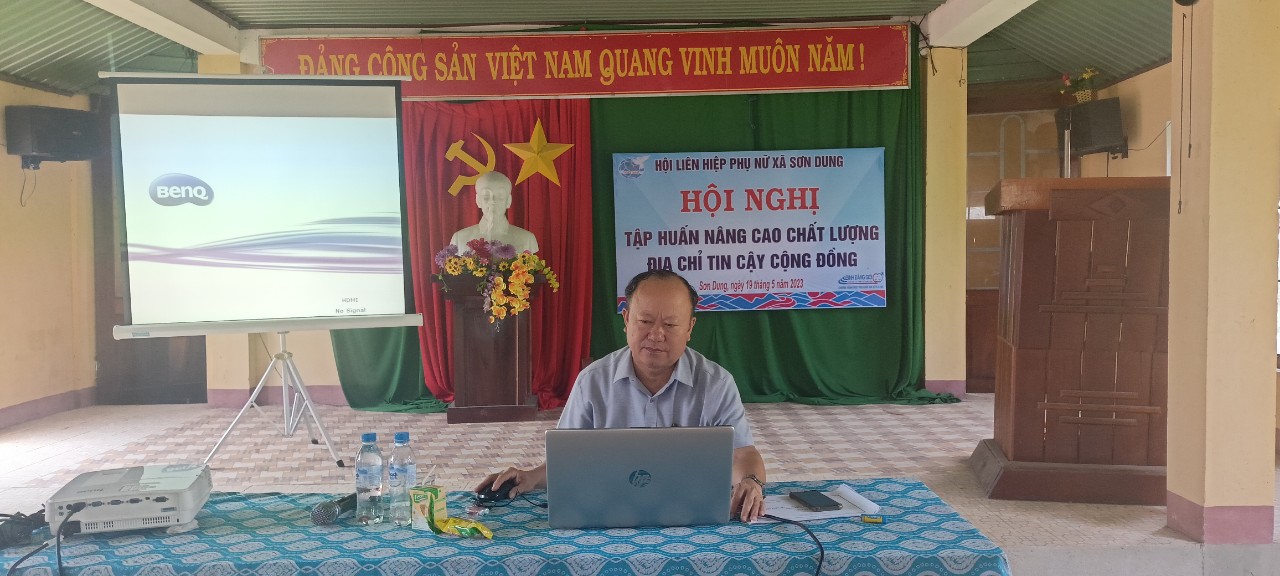 Hội LHPN xã Sơn Dung đã tổ chức Hội nghị tập huấn nâng cao chất lượng Địa chỉ tin cậy tại cộng đồng.